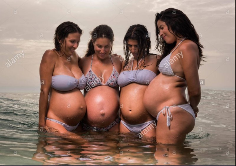 Women with big stomachs