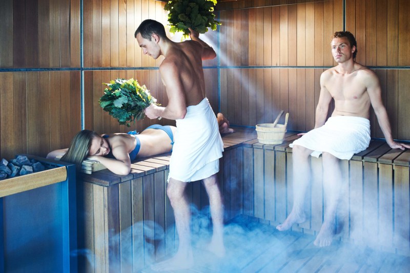 MHM in the sauna beautiful photos