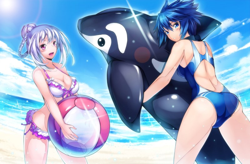 Hentai swimsuit inflation