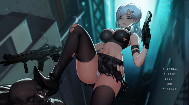 Arts of girls in the style of noir