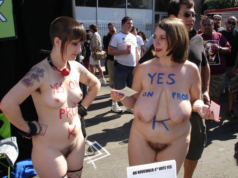 Naked race at the Festival in Denmark