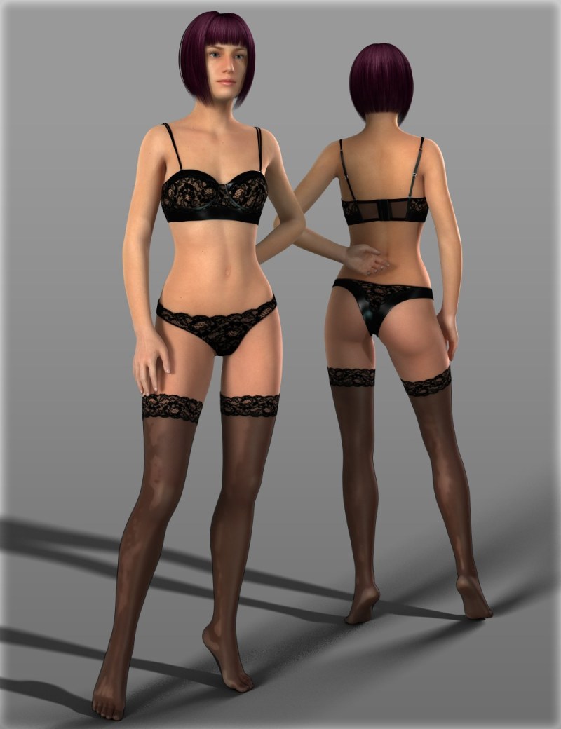 DAZ Studio 4 Base Figures: Genesis 2 Female stockings
