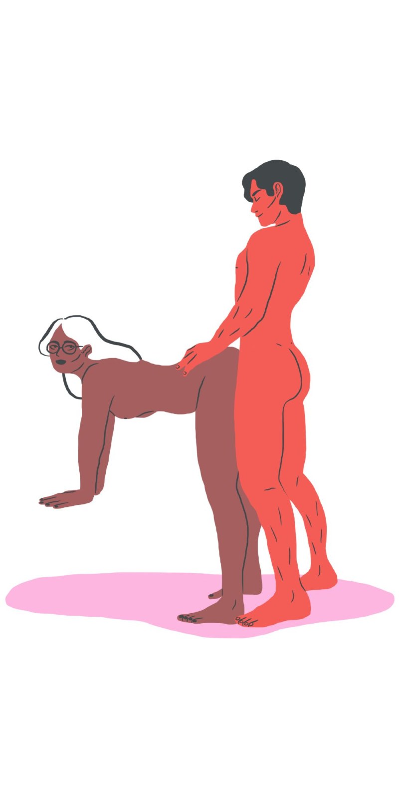 Erotic poses man from above