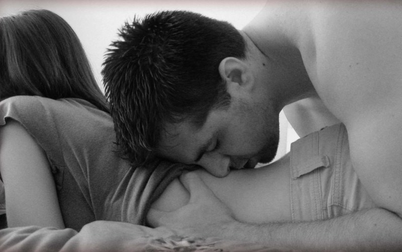 A long passionate kiss