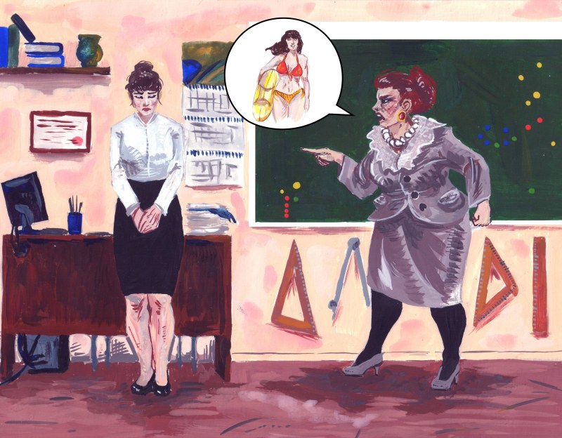 The head teacher of the school drawing