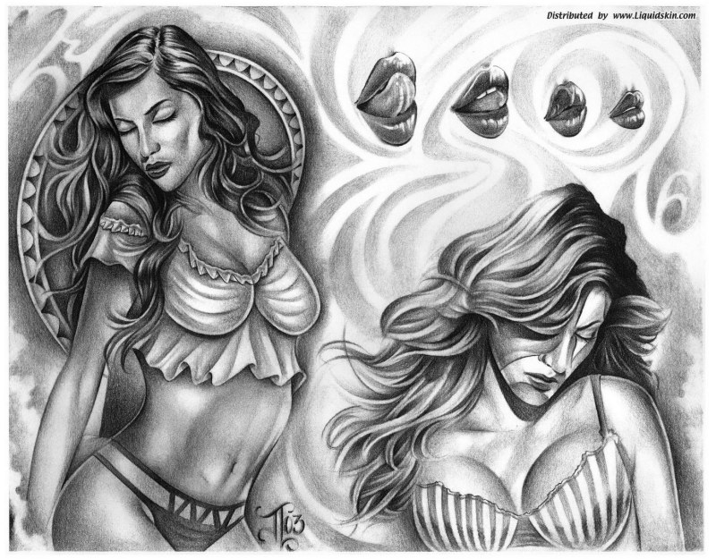 Erotic girls with tattoos