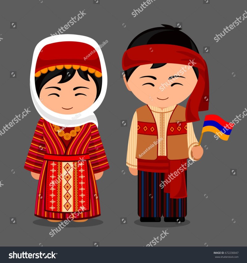 Armenian National costor vector