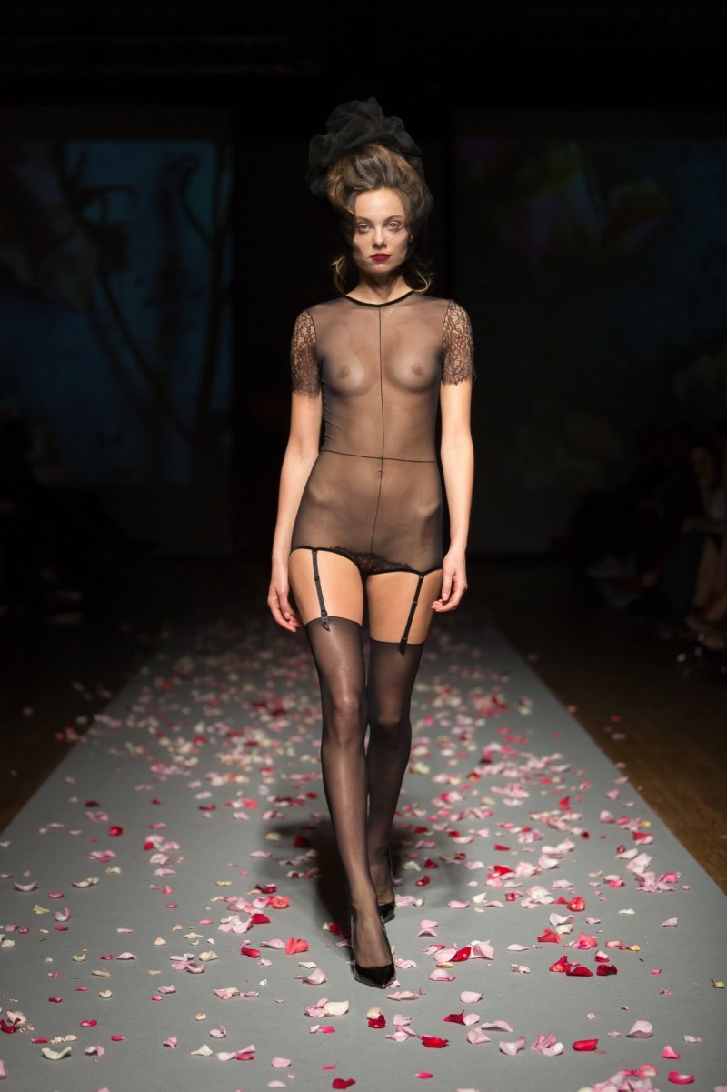Mercedes Benz Fashion Week 2011 Nipple Nude