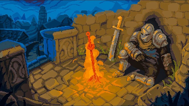 Dark Souls Bonfire Pixel