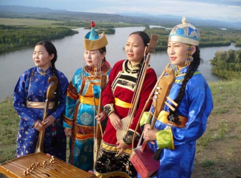 Naked Buryat women