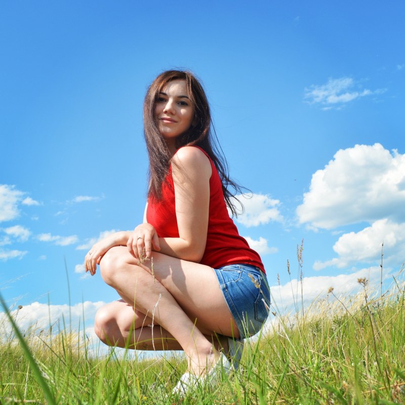 Lilia Ermak in underwear