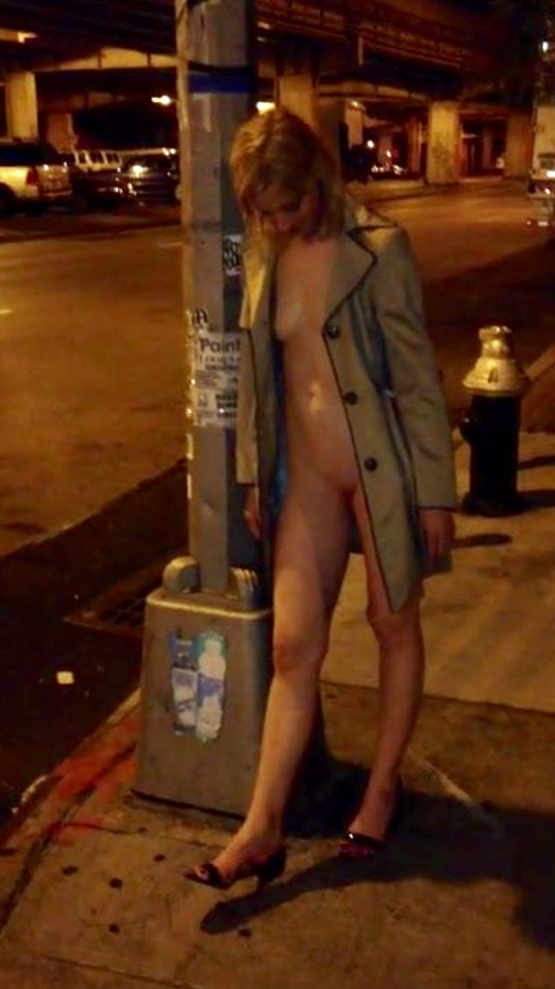 Japanese Hooker Nude Dress on Street