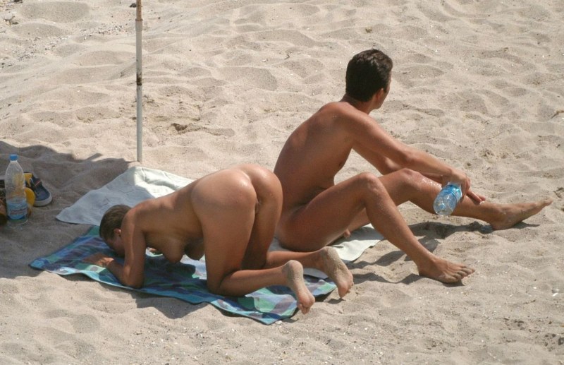 Naked rest in nature