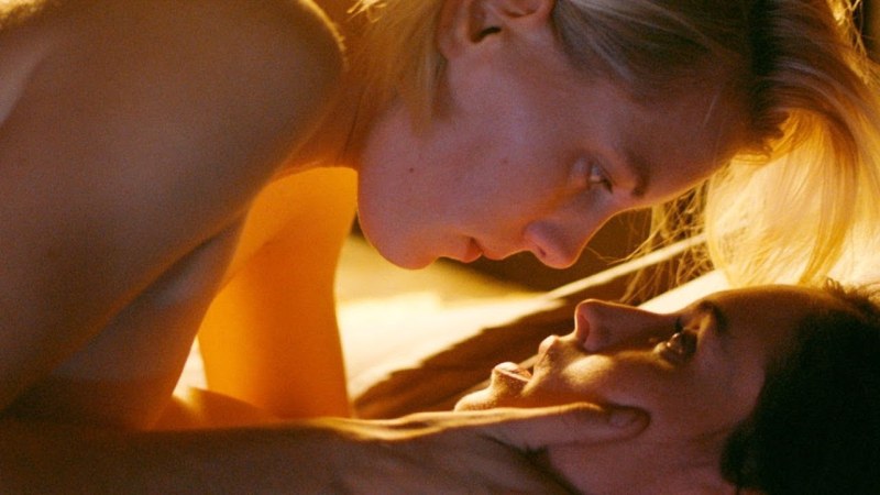 Natalie Krill below her lips