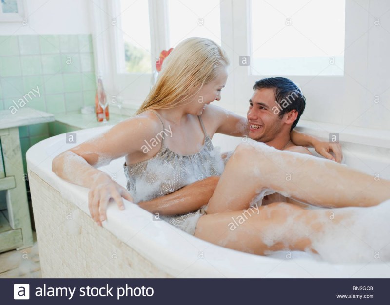 Adorable Teen Having Fun in a Bubble Bath Sex