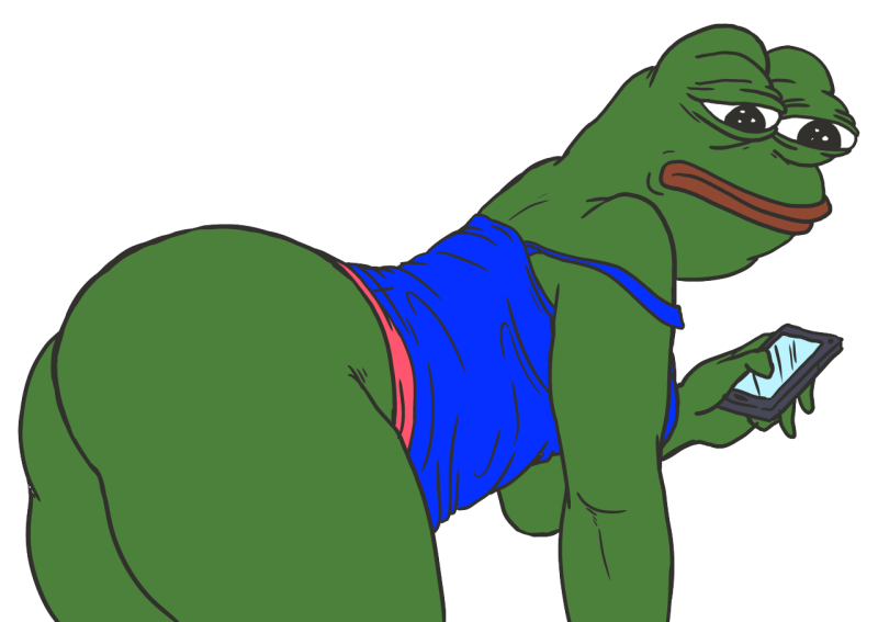 Female and male frog