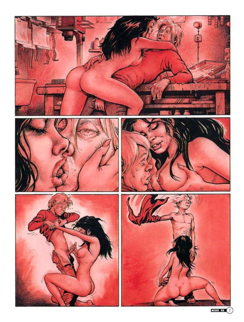 Pornographic photo shoot