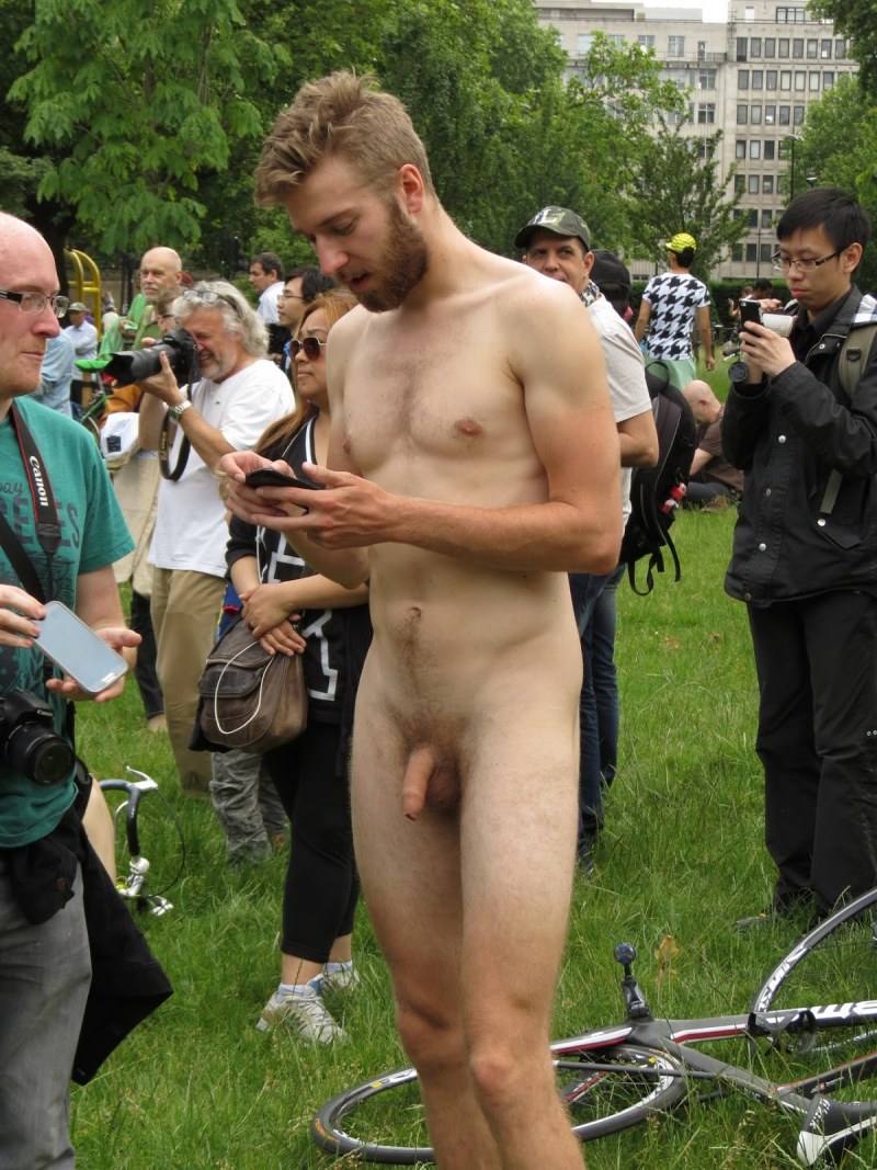 Beautiful naked guys on the street