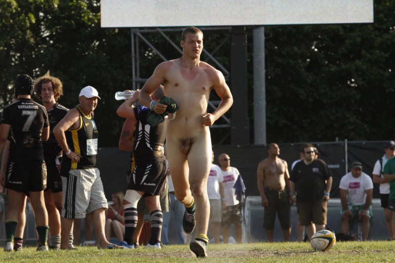 Naked man dressed woman