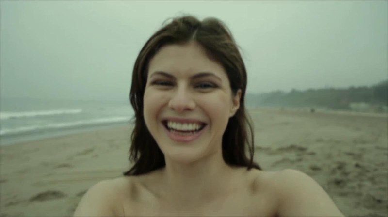 Alexandra Daddario is a great view of the neckline in films