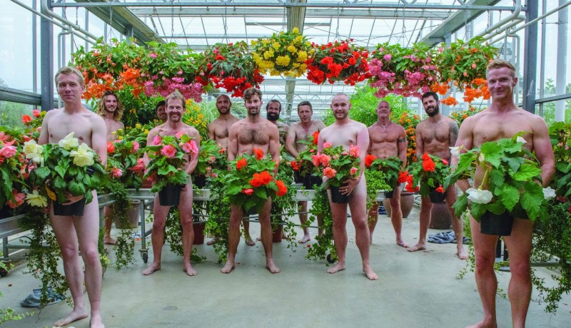 Feast of a naked gardener