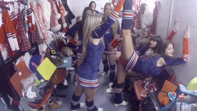 Women's locker room at school