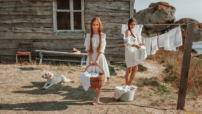 Woman in the village