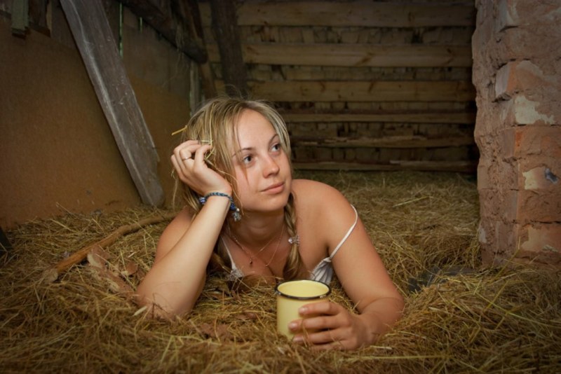 Girls in the village