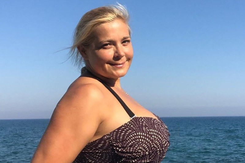 Irina Pegova in a swimsuit