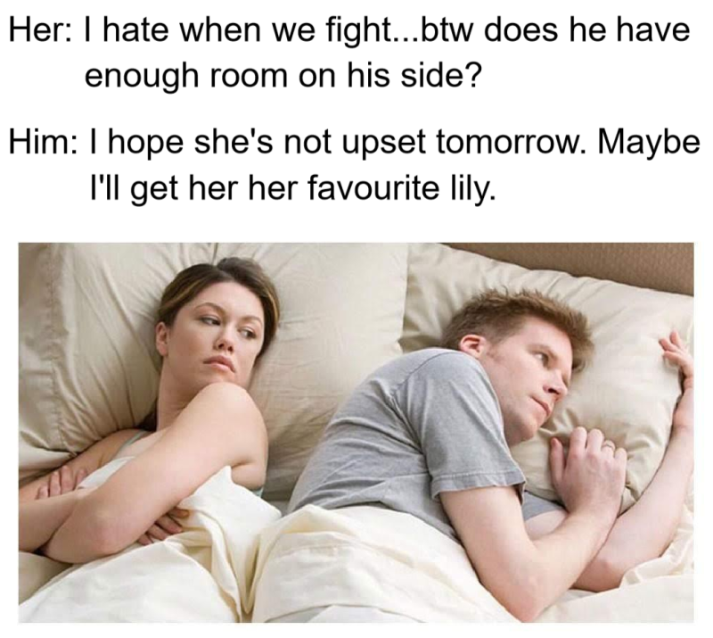 Probably thinks about women again