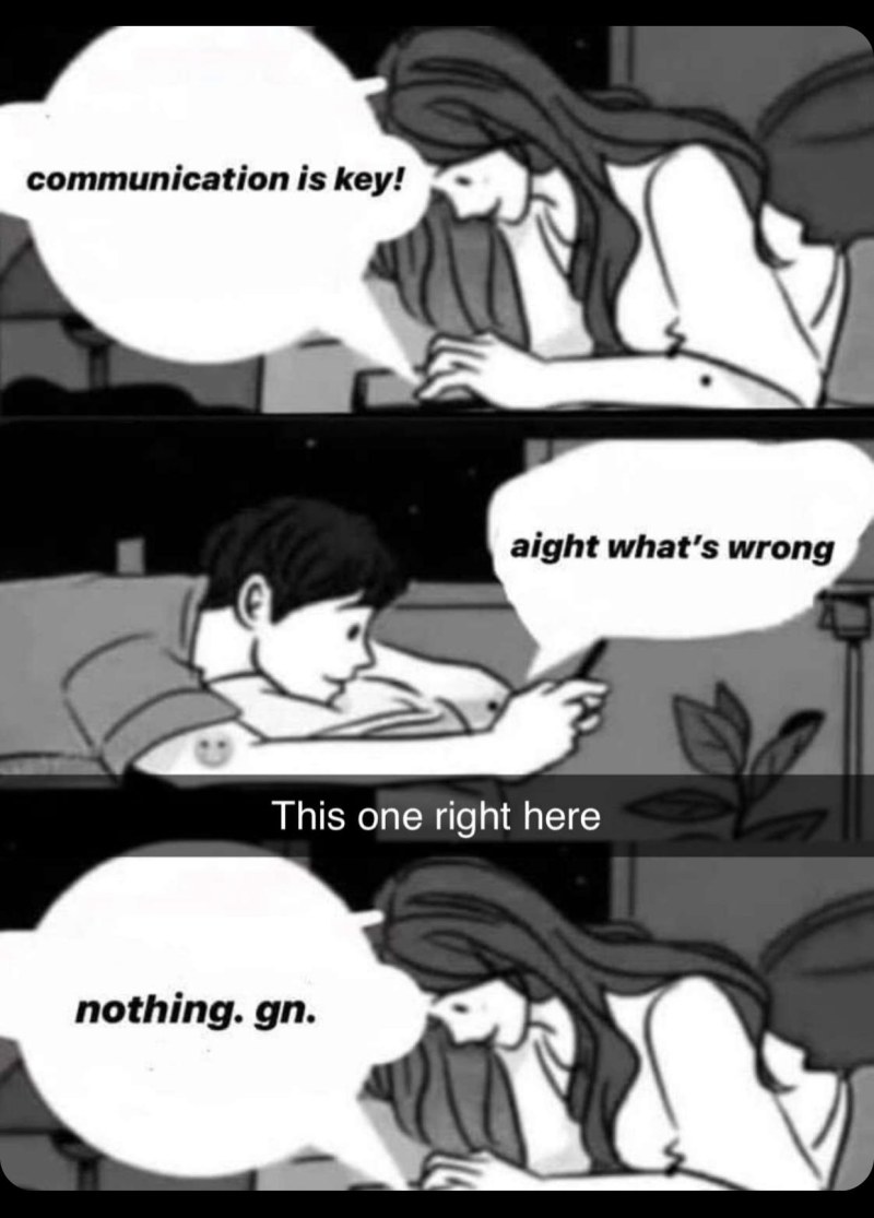 Boy and Girl Texting Mem