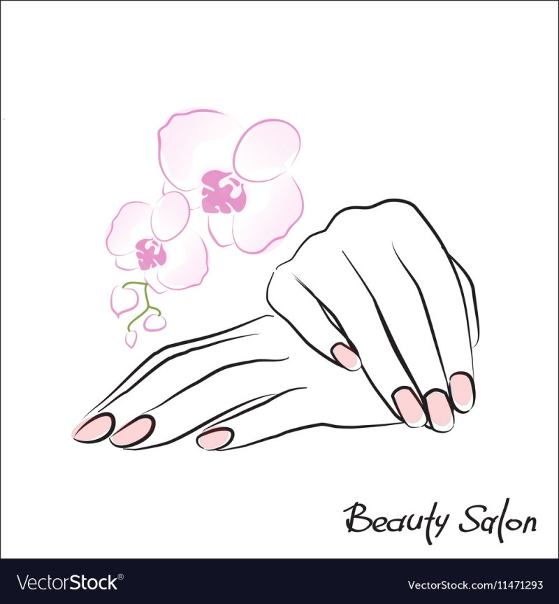 Silhouette Hands with Manicure