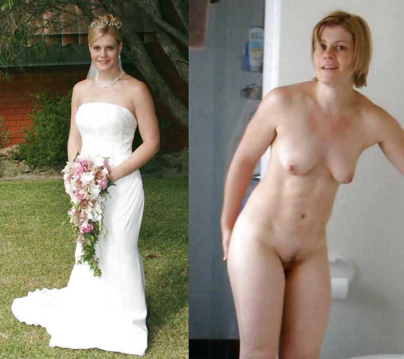 Naked brides in a circle