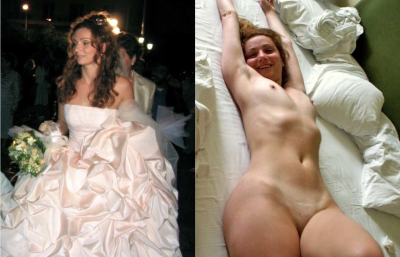 Naked women after the wedding