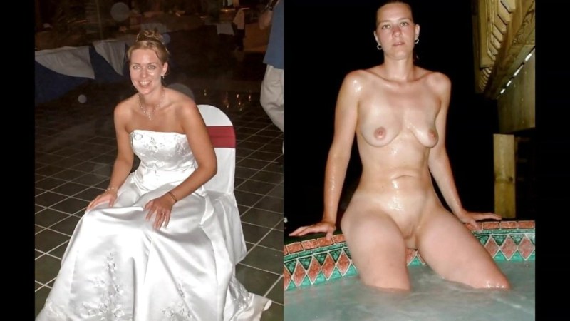 Naked brides in clothes and without