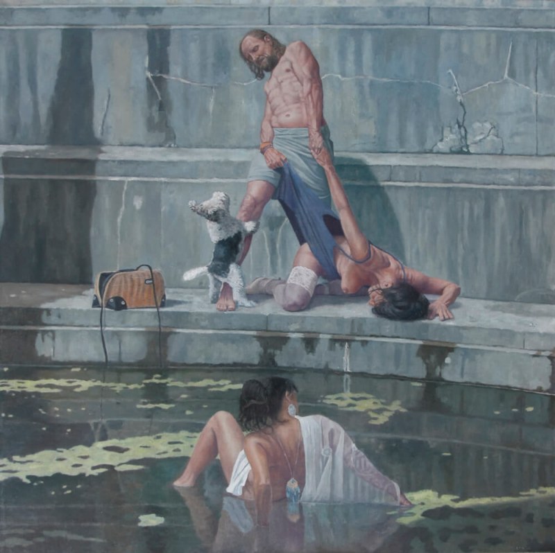 Picture of the back of a man