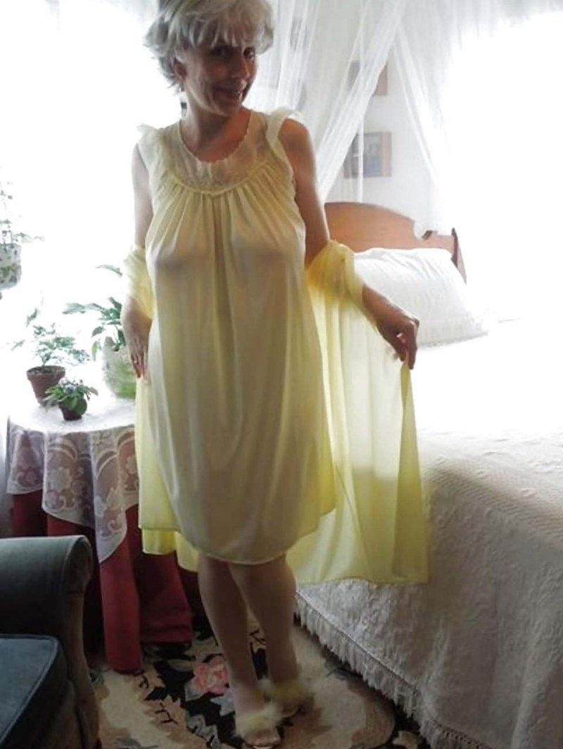 With an elderly mature neighbor