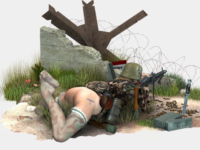 Military prison BDSM 3D Hentai