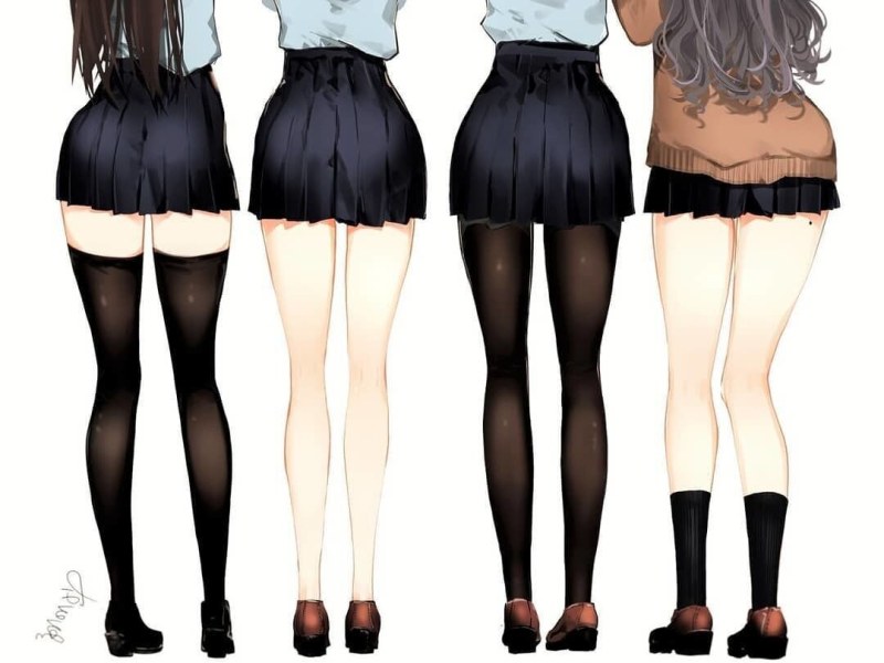 Anime long legs
