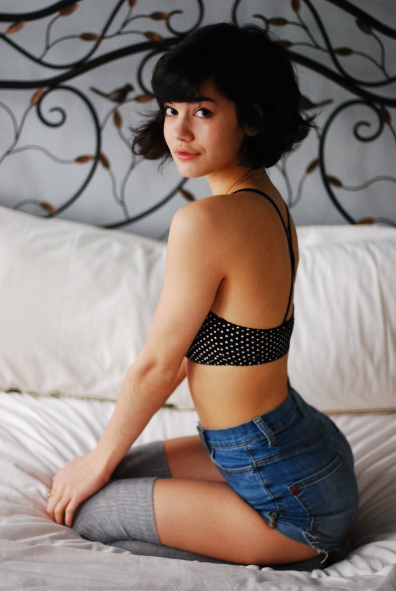 A miniature brunette