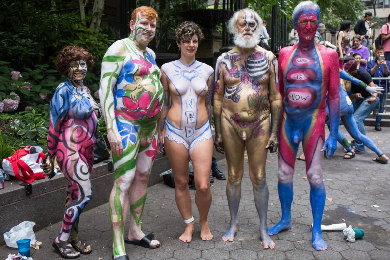 Body art festival naked