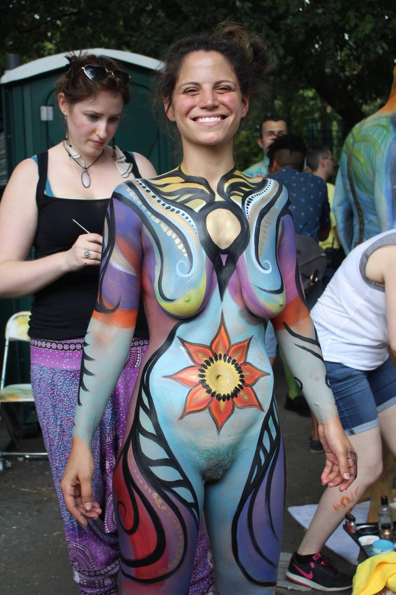 Body art festival naked