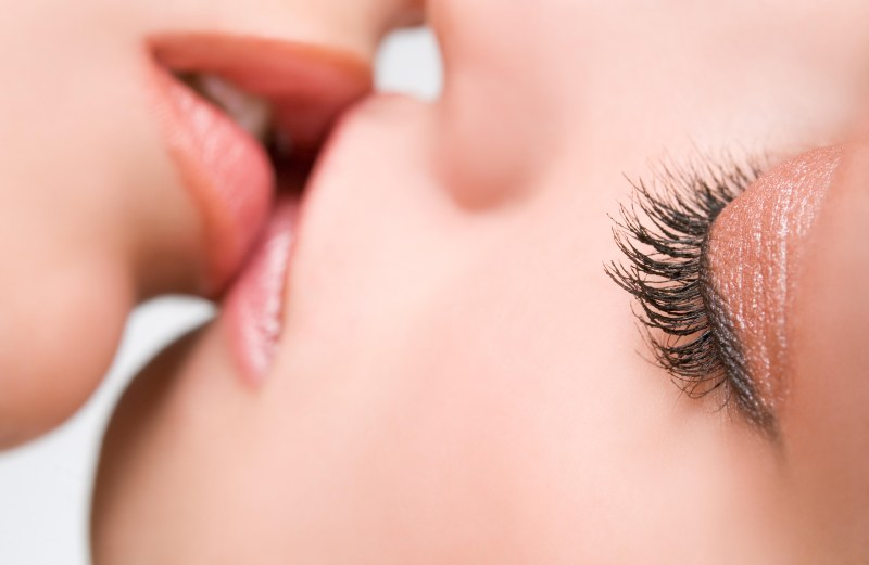 Beautiful girls lick