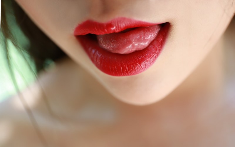 Beautiful female lips