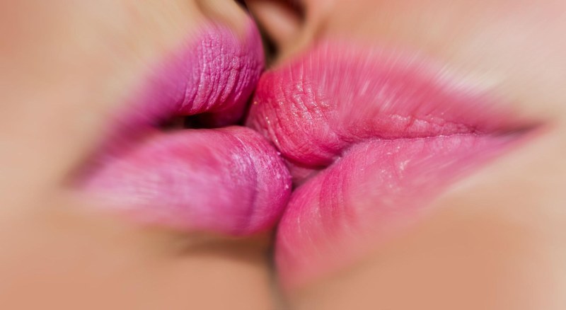 Lesbian kiss
