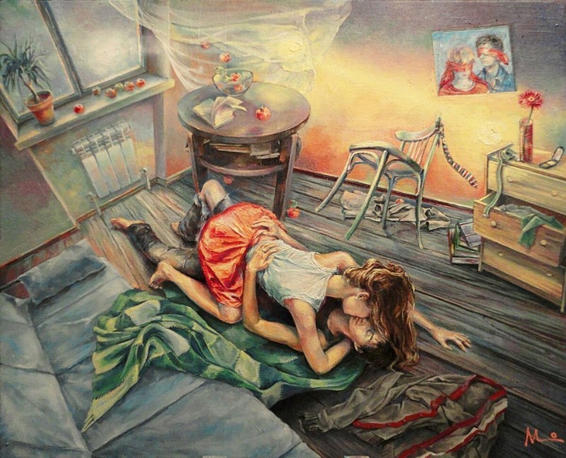 Beautiful girls lying