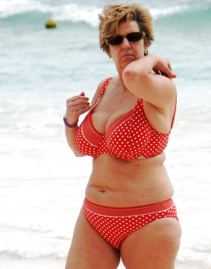 Adult women in swimsuits