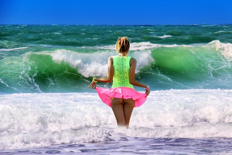 Hunter McGradi Plus Size in a swimsuit