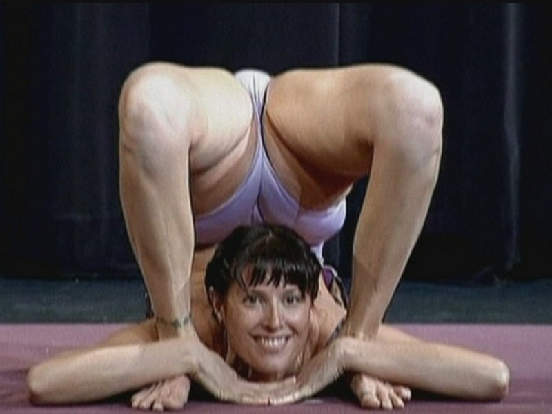 Naked flexible gymnasts