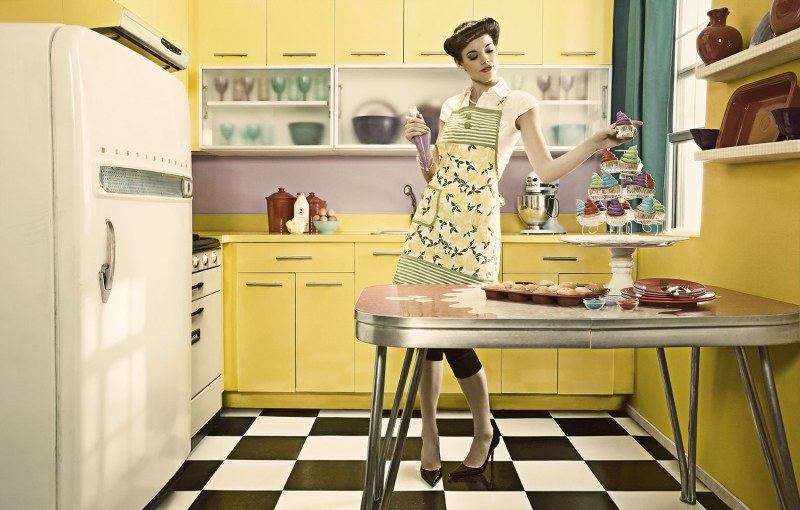 A woman in the kitchen